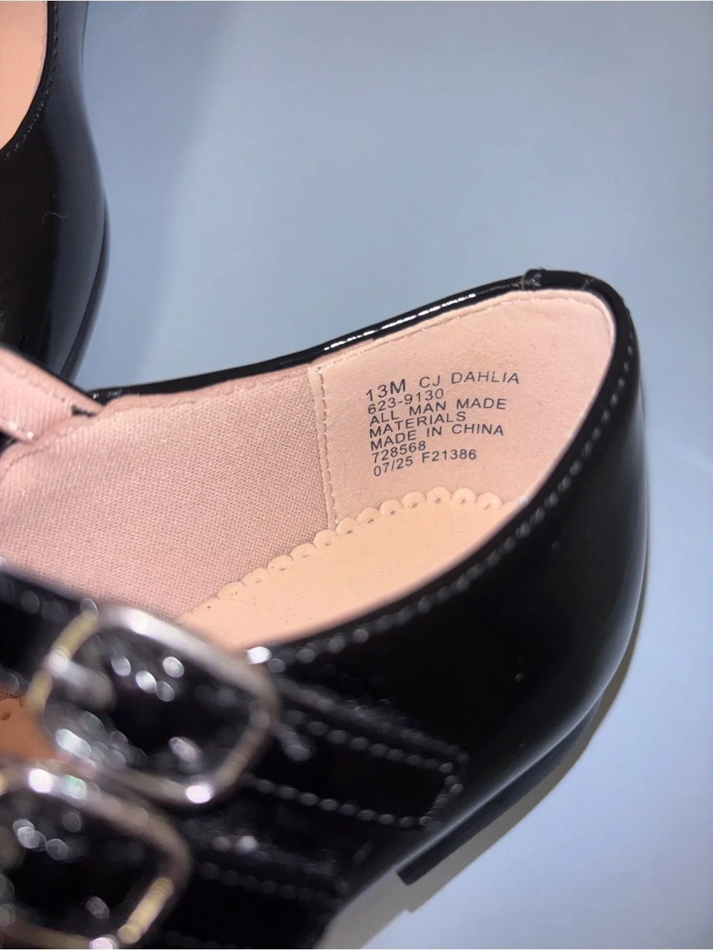 Christie & Hill Kids Black Patent Double-Strap Mary Jane Dress Shoes. New no box